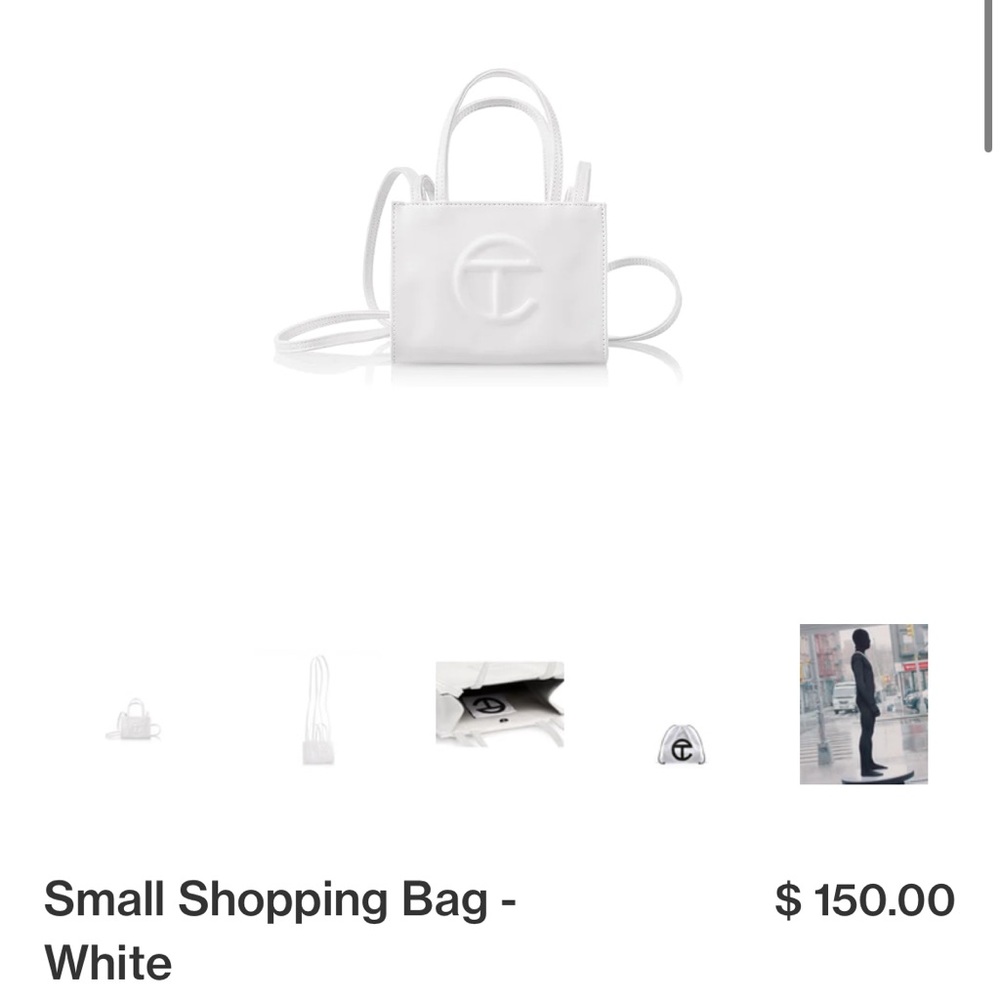 COPY - Small white shopping bag- Telfar